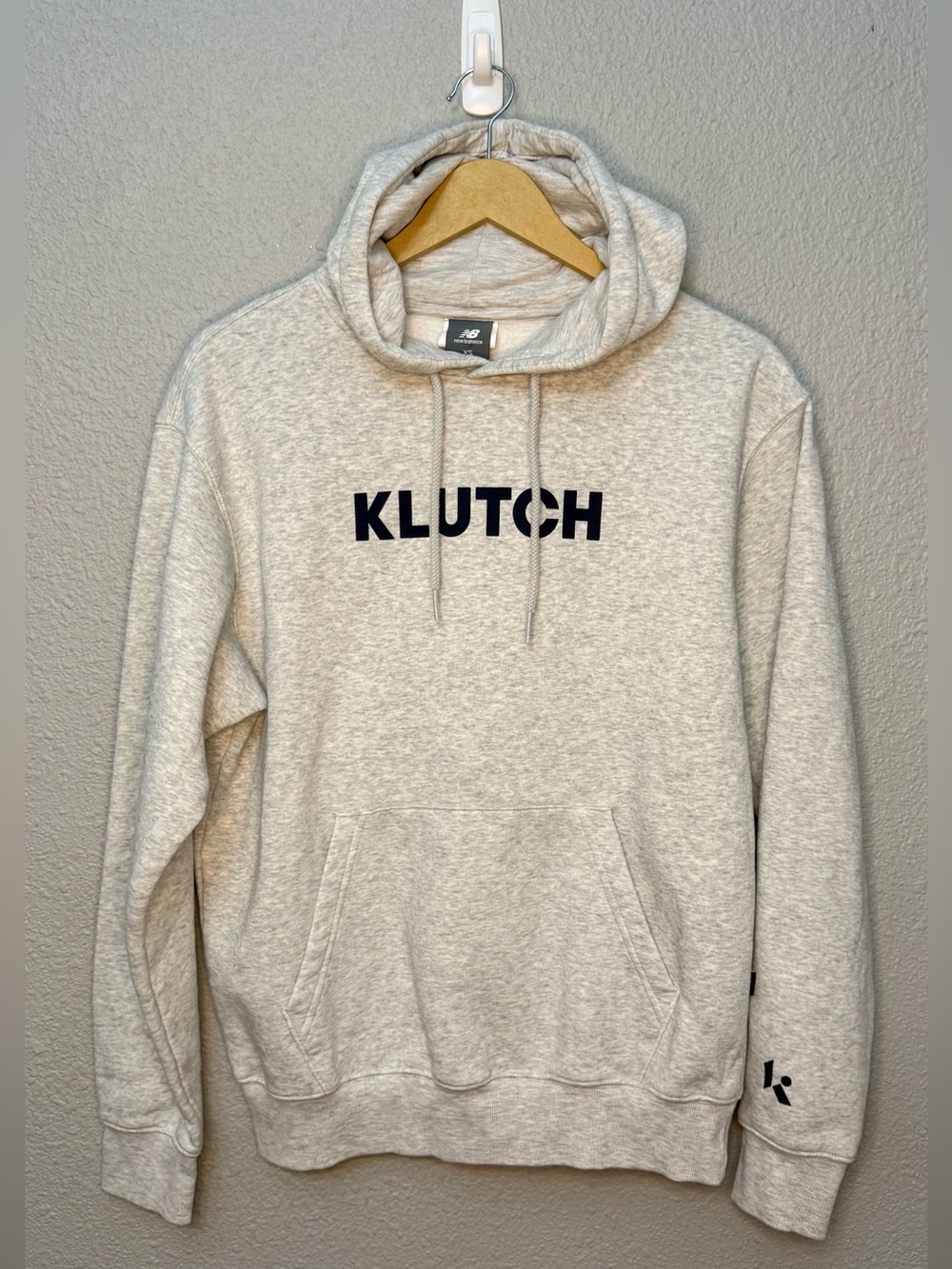 New Balance x Klutch | Athletics Fleece Hoodie  | Ash Heather | Size XS